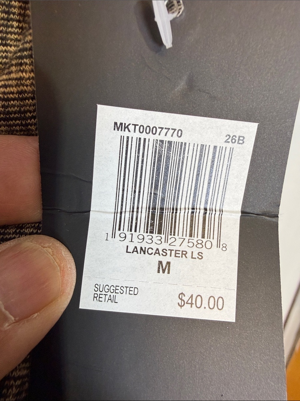 Hurley Men’s Long-Sleeve Heather  Crew Shirt - Picture 3 of 6
